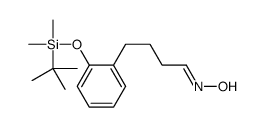 N-[4-[2-[tert-butyl(dimethyl)silyl]oxyphenyl]butylidene]hydroxylamine Structure