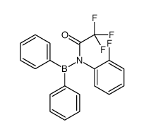 N-diphenylboranyl-2,2,2-trifluoro-N-(2-fluorophenyl)acetamide Structure