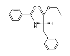 N-Benzoylphenylalanine ethyl ester Structure