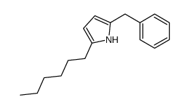 2-benzyl-5-hexyl-1H-pyrrole结构式