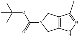 tert-Butyl 3-iodo-4,6-dihydropyrrolo[3,4-c]pyrazole-5(1H)-carboxylate structure