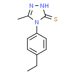 3H-1,2,4-Triazole-3-thione,4-(4-ethylphenyl)-2,4-dihydro-5-methyl-(9CI) structure