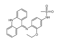 N-[4-(acridin-9-ylamino)-3-ethoxyphenyl]methanesulfonamide结构式