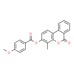 (4-methyl-6-oxobenzo[c]chromen-3-yl) 4-methoxybenzoate结构式