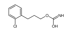 3-(o-Chlorophenyl)propyl=carbamate Structure