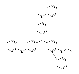 4,4'-[(9-ethyl-9H-carbazol-3-yl)methylene]bis[N-methyl-N-phenylaniline结构式