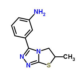 3-(6-Methyl-5,6-dihydro[1,3]thiazolo[2,3-c][1,2,4]triazol-3-yl)aniline Structure