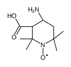 (3S,4S)-4-氨基-3-羧基-2,2,6,6-四甲基-1-哌啶基氧基结构式