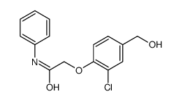 2-[2-CHLORO-4-(HYDROXYMETHYL)PHENOXY]-N-PHENYL-ACETAMIDE结构式