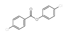 Benzoic acid,4-chloro-, 4-chlorophenyl ester结构式