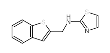 N-(benzothiophen-2-ylmethyl)-1,3-thiazol-2-amine Structure