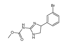4-(3-bromophenyl)-4,5-dihydro-2-methoxycarbonylaminoimidazole Structure