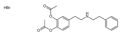 [2-acetyloxy-4-[2-(2-phenylethylamino)ethyl]phenyl] acetate,hydrobromide Structure