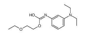 2-ethoxyethyl [3-(diethylamino)phenyl]carbamate结构式