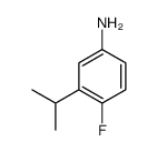 Benzenamine, 4-fluoro-3-(1-methylethyl)- (9CI)结构式