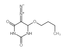 (4-butoxy-2,6-dioxo-1,3-diazinan-5-ylidene)-imino-azanium结构式