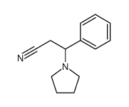 3-phenyl-3-(pyrrolidin-1-yl)propanenitrile Structure
