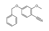 2-methoxy-4-phenylmethoxybenzonitrile结构式