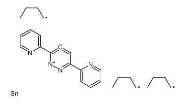 tributyl-(3,6-dipyridin-2-ylpyridazin-4-yl)stannane结构式