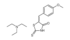 5-(4-methoxybenzylidene)-2-thioxothiazolidin-4-one compound with triethylamine (1:1)结构式
