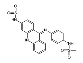 N-[4-[[3-(methanesulfonamido)acridin-9-yl]amino]phenyl]methanesulfonamide结构式