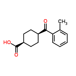 cis-4-(2-Methylbenzoyl)cyclohexanecarboxylic acid Structure