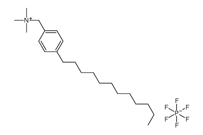 (4-dodecylphenyl)methyl-trimethylazanium,hexafluorophosphate Structure