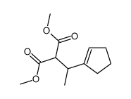 dimethyl 2-[1-(cyclopenten-1-yl)ethyl]propanedioate Structure