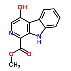 Methyl 4-hydroxy-9H-β-carboline-1-carboxylate结构式