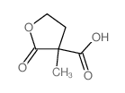 3-methyl-2-oxo-oxolane-3-carboxylic acid结构式