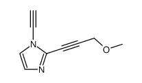 1H-Imidazole,1-ethynyl-2-(3-methoxy-1-propynyl)-(9CI) structure