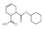 6-cyclohexyloxycarbonylcyclohex-3-ene-1-carboxylic acid structure