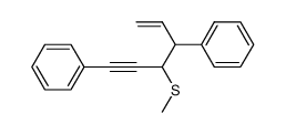 1,4-diphenyl-3-methylthiohex-5-en-1-yne Structure