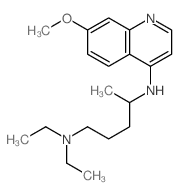 1,4-Pentanediamine,N1,N1-diethyl-N4-(7-methoxy-4-quinolinyl)-结构式