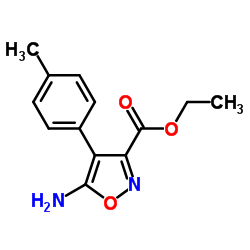 ETHYL 5-AMINO-4-P-TOLYLISOXAZOLE-3-CARBOXYLATE structure