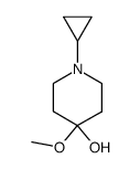 1-cyclopropyl-4-methoxypiperidin-4-ol结构式