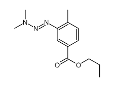 propyl 3-(dimethylaminodiazenyl)-4-methylbenzoate结构式