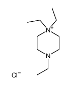 1,1,4-triethyl-piperazinium, chloride Structure