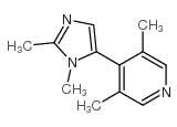 Pyridine, 4-(1,2-dimethyl-1H-imidazol-5-yl)-3,5-dimethyl- (9CI) Structure