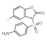 2(3H)-Benzoxazolone,3-[(4-aminophenyl)sulfonyl]-5-chloro- Structure