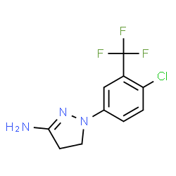 N-(4-chloro-2-(trifluoromethyl)phenyl)-4,5-dihydro-1H-pyrazole-2-amine结构式