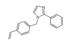 1-[(4-ethenylphenyl)methyl]-2-phenylimidazole Structure