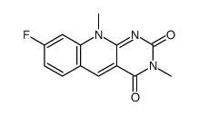 8-fluoro-3,10-dimethylpyrimido[4,5-b]quinoline-2,4-dione结构式