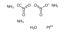 azane,platinum(2+),dinitrate,hydrate结构式