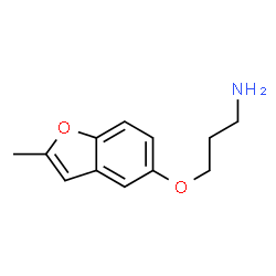 1-Propanamine,3-[(2-methyl-5-benzofuranyl)oxy]-(9CI) Structure