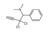 2,2-dichloro-3-dimethylamino-3-phenylpropionitrile Structure