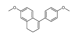 7-methoxy-4-(4-methoxyphenyl)-1,2-dihydronaphthalene结构式