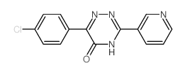 6-(4-chlorophenyl)-3-pyridin-3-yl-2H-1,2,4-triazin-5-one结构式