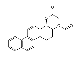 (-)-trans-(1R,2R)-1,2-diacetoxy-1,2,3,4-tetrahydrochrysene Structure