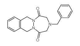 3-Benzyl-3,4,7,12-tetrahydro-1H-(1,2,5)triazepino(1,2-b)phthalazine-1,5(2H)-dione结构式